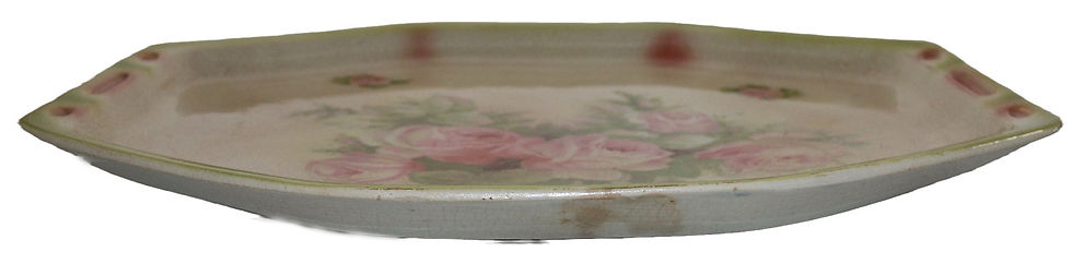 Miniaturbild: Preloved Ceramic Floral Tray, Flower Tray