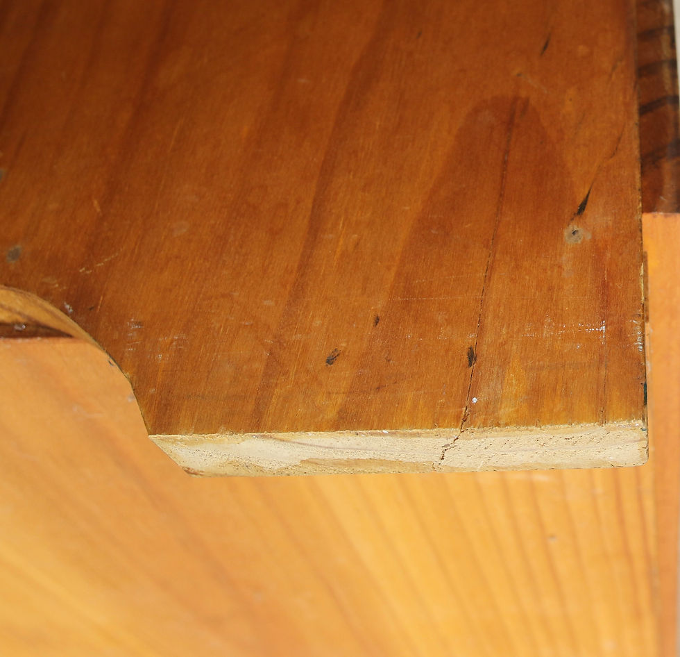 Thumbnail: Preloved Wood Magazine Rack, Wooden Record Holder