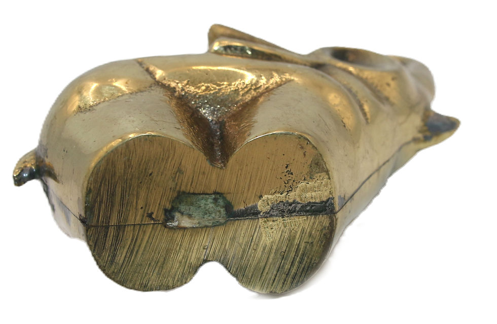縮圖：Preloved Vintage Brass Elephant Ornament, Elephant with Upright Trunk