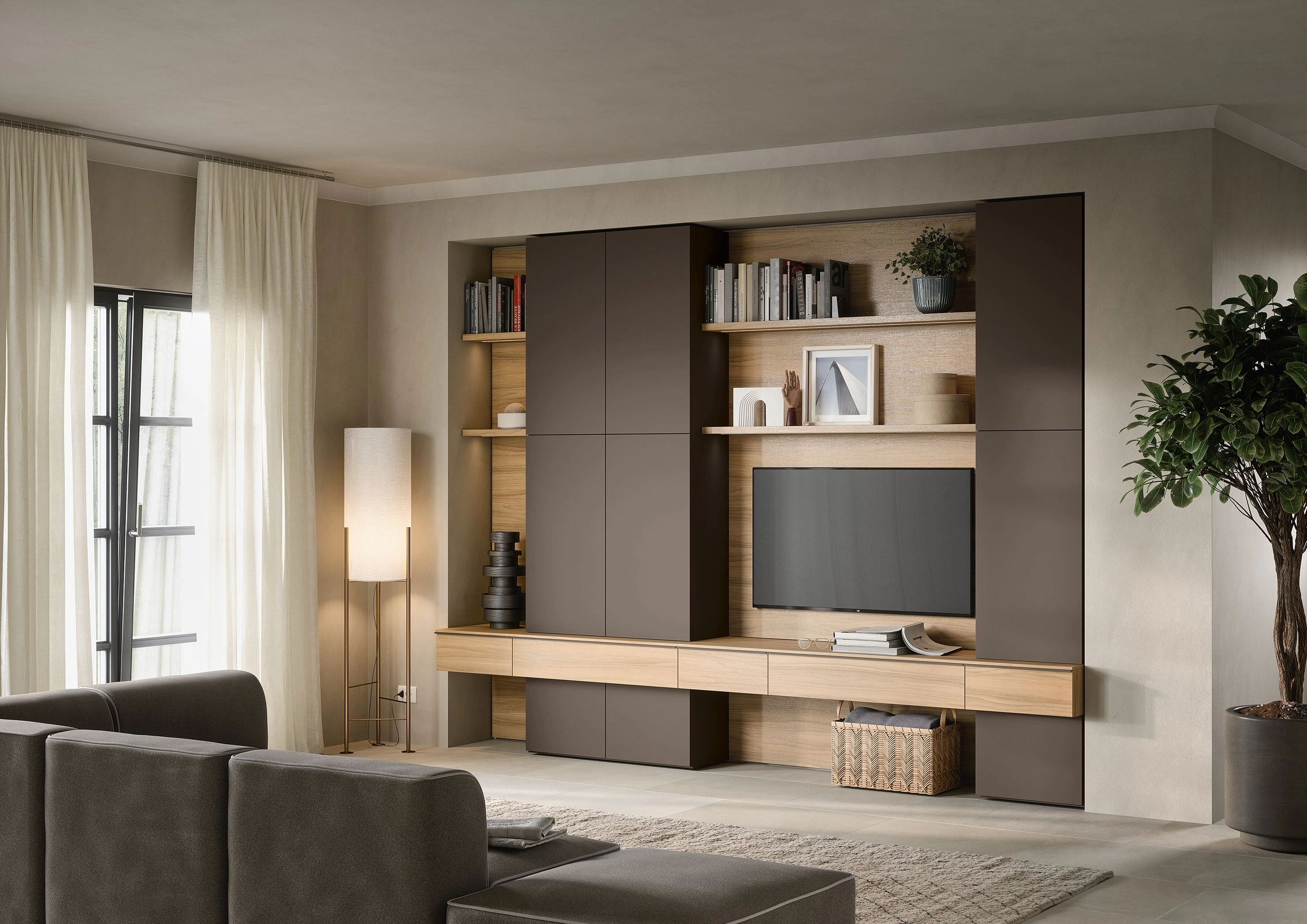 Modern entertainment wall