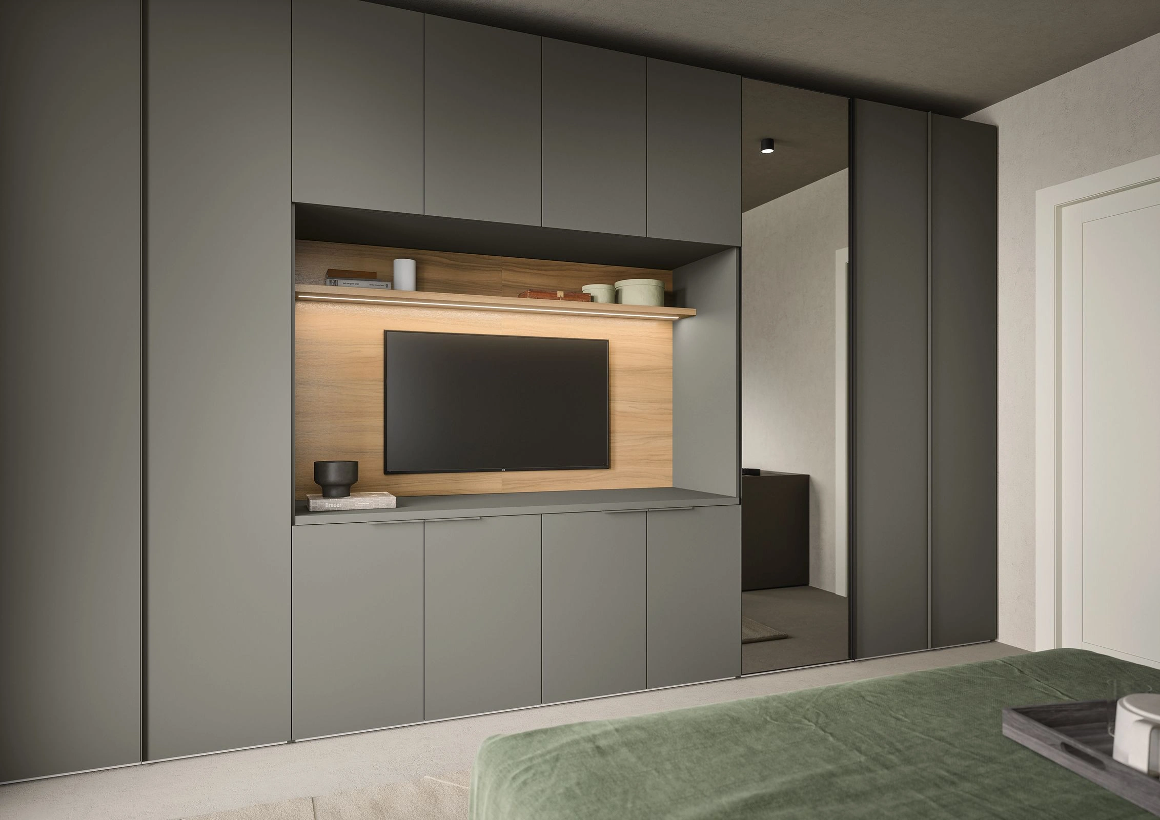 Green media wall unit