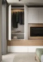 modern fitted wardrobes and features