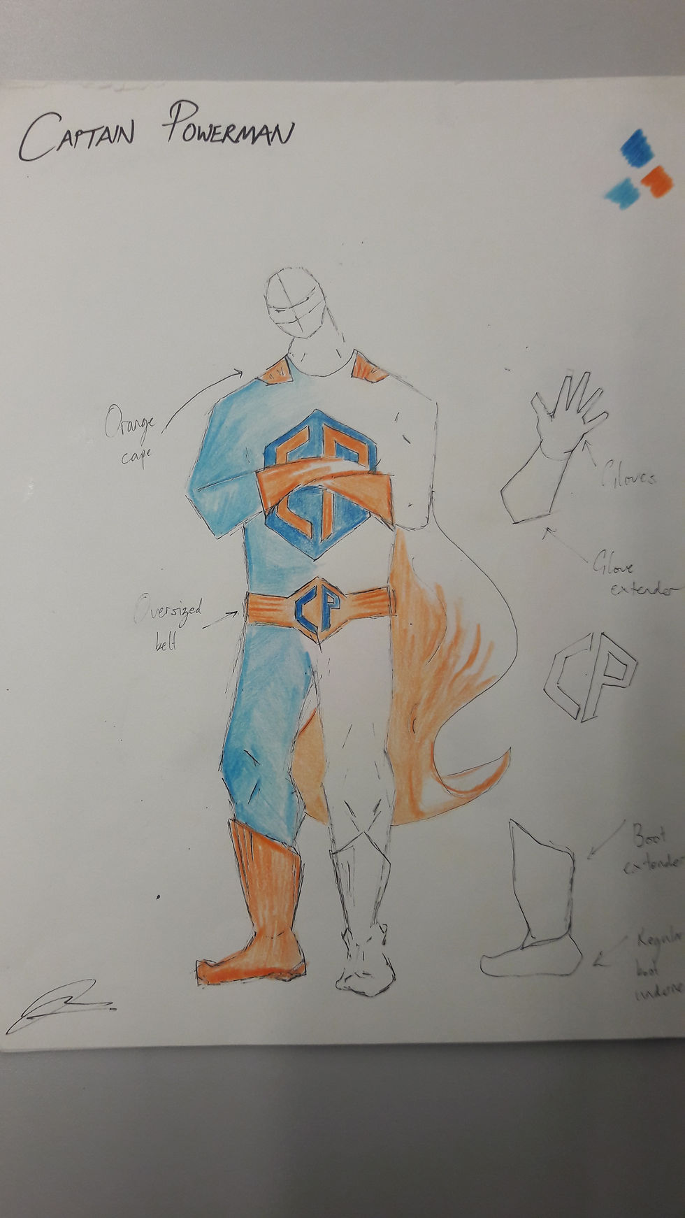 Captain Powerman Design