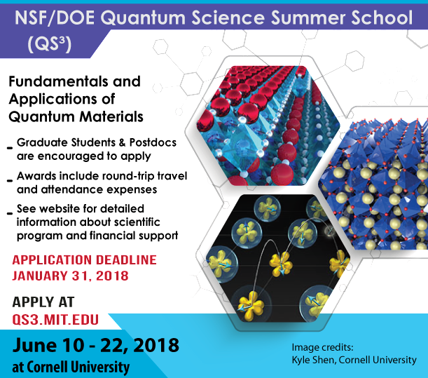 Quantum Science Summer School Poster