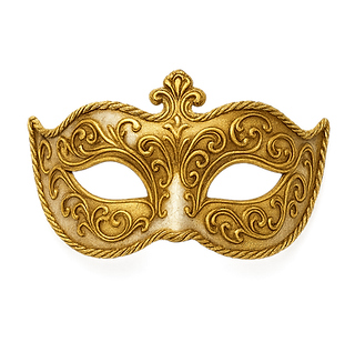 Ornate Venetian Masquerade Mask in Gold.png