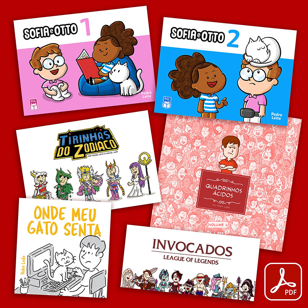 Livros digitais (PDF) - Kit com 6 livros de quadrinhos