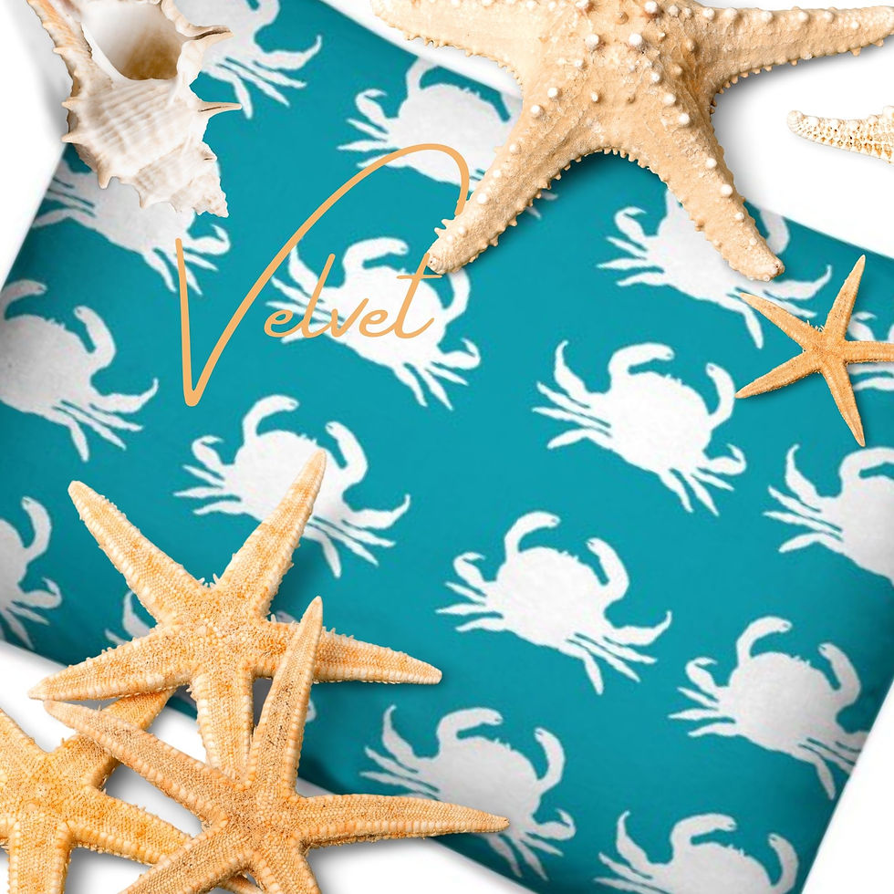 Thumbnail: Turquoise Crab Cushion