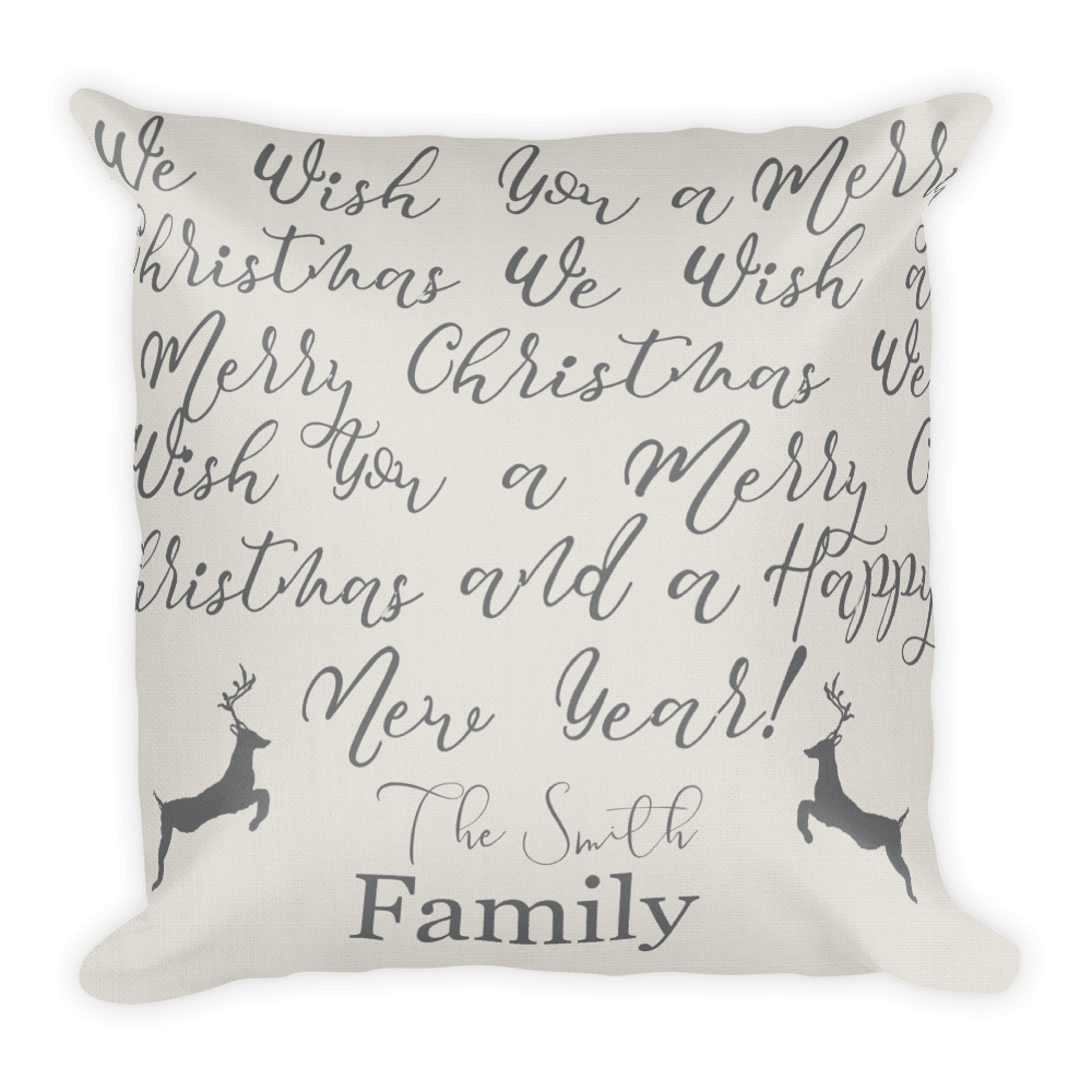 Light / Dark Grey Christmas Cushion