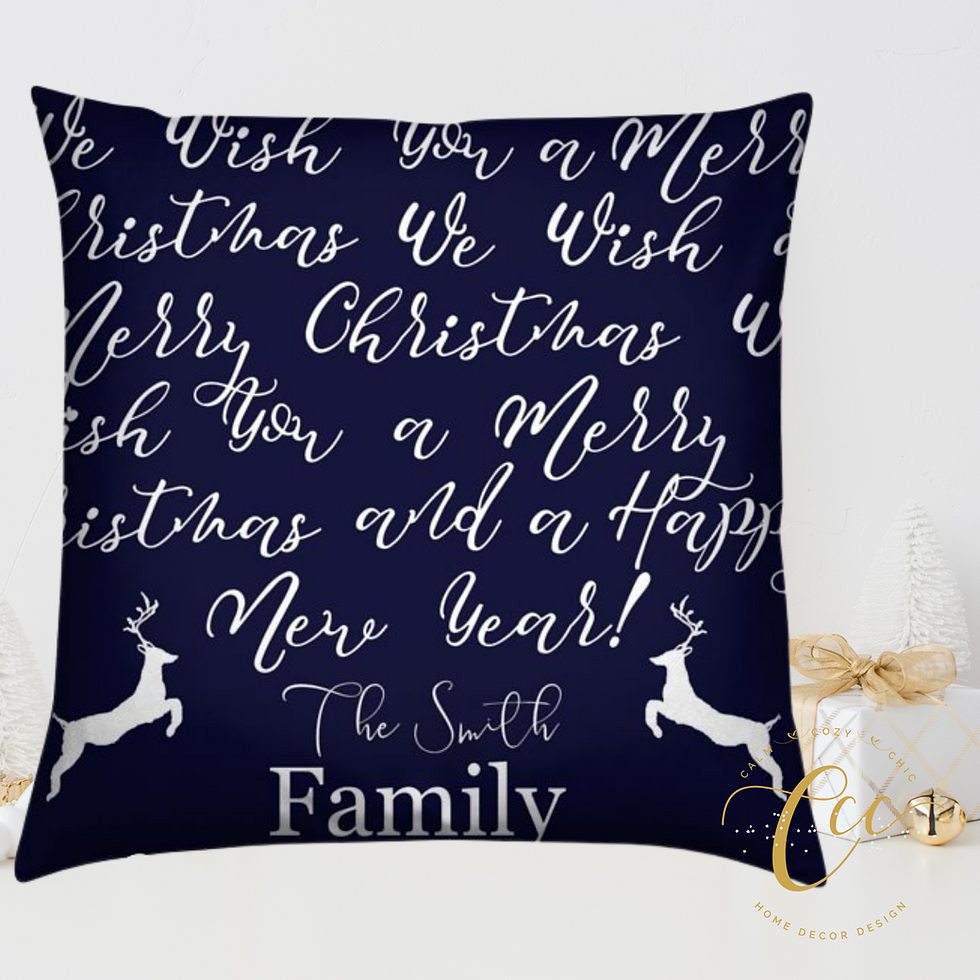 Thumbnail: Navy Blue Christmas Cushion