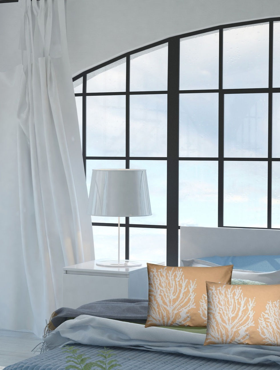 Thumbnail: Peach Coral Reef Cushion