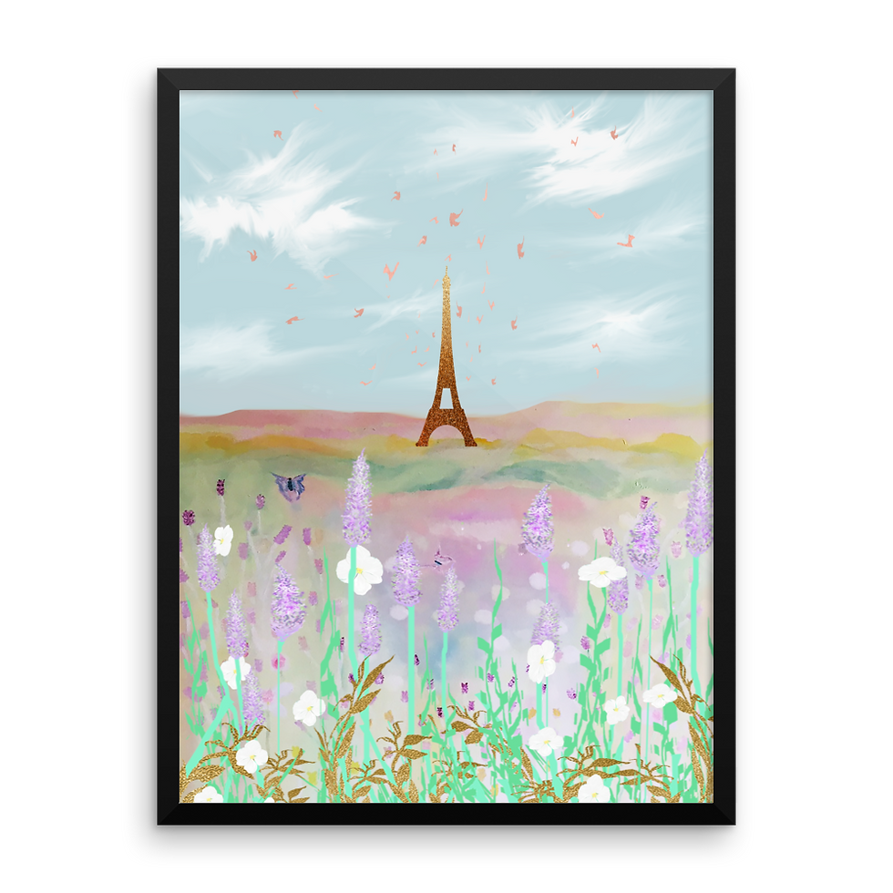 Paris Meadow Floral Painting