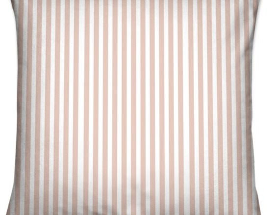 Thumbnail: Dusky Pink Thin Stripe Cushion