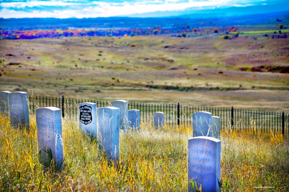 Graves Beside a River the Little Bighorn