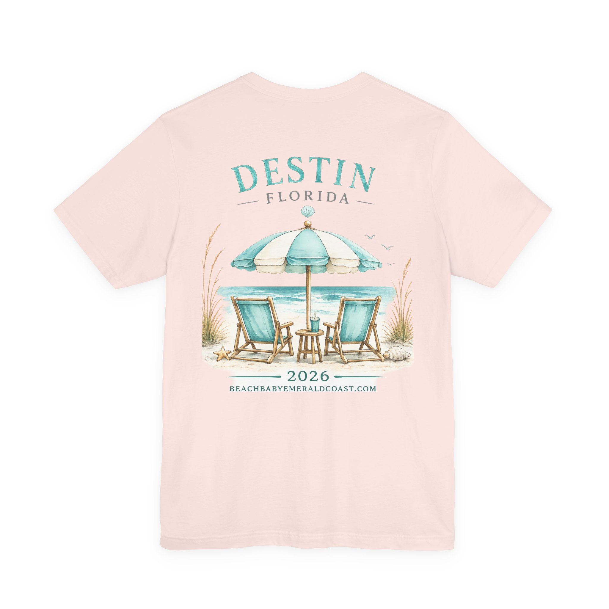 Destin Florida Beach Chair T-Shirt — 2026 Vacation Souvenir Tee