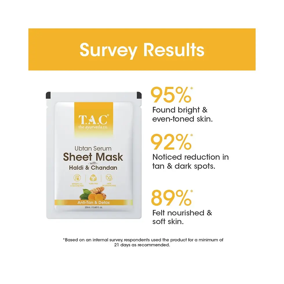 Thumbnail: TAC Ubtan Serum Sheet Mask Haldi & Chandan 22ml