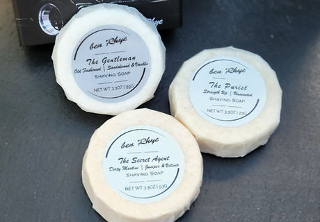 silverRay collection - wet shaving soaps - 3 fragrances