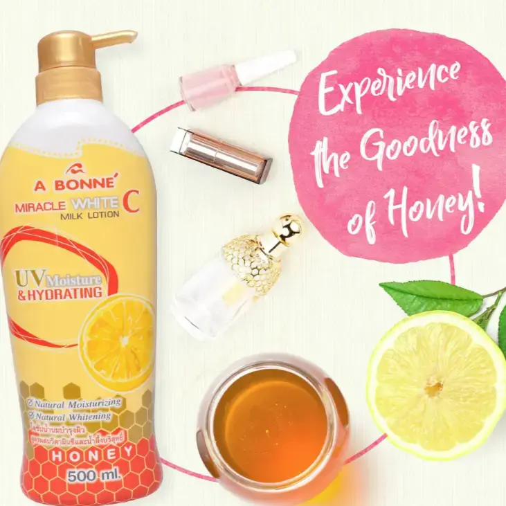 Thumbnail: A Bonne Miracle White C Milk Lotion with Vitamin C & AHA, 500ml