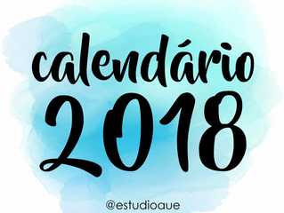 Calendário + Planner 2018
