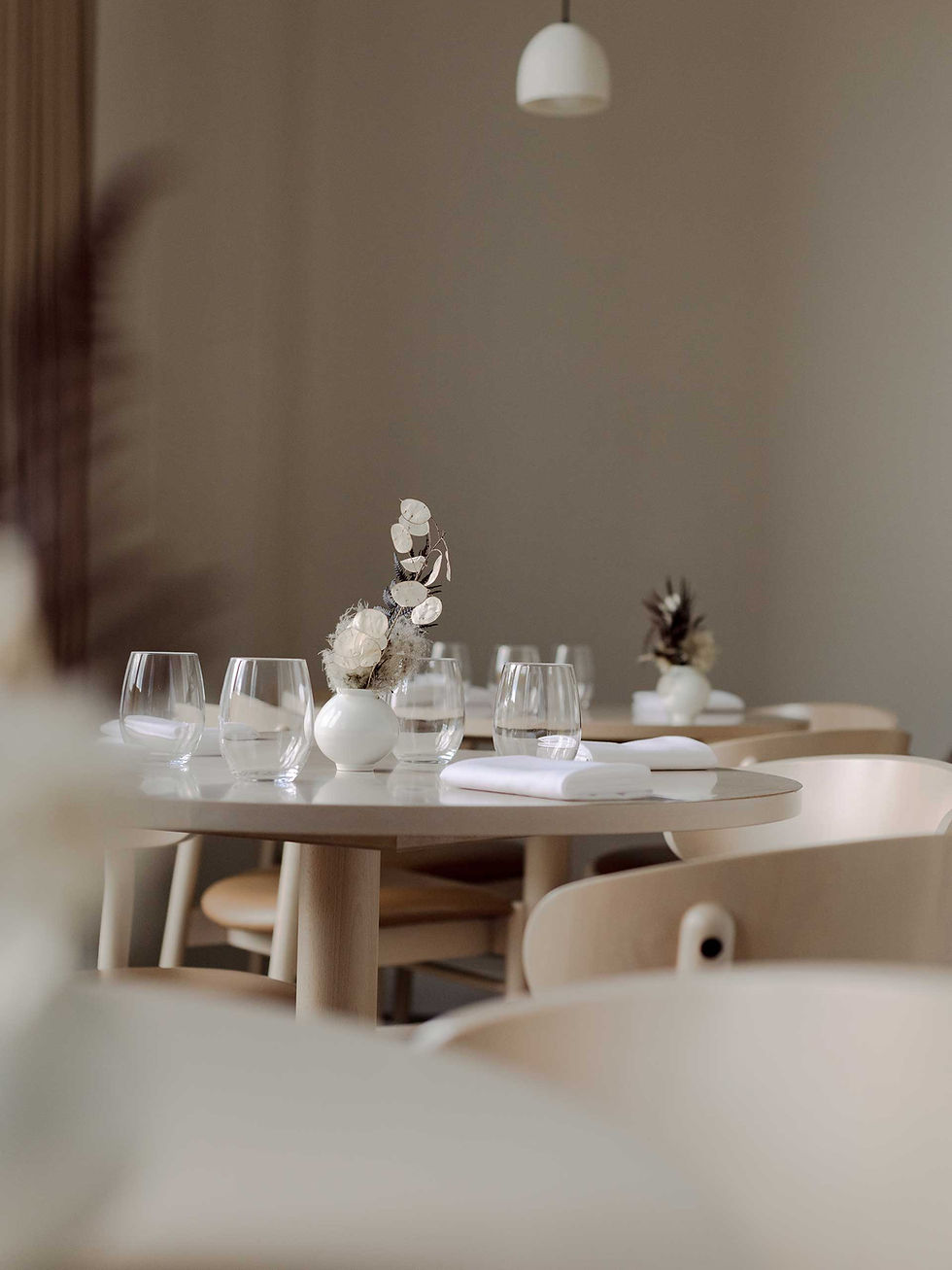Light-filled dining room at Sollip London Michelin-starred restaurant near London Bridge