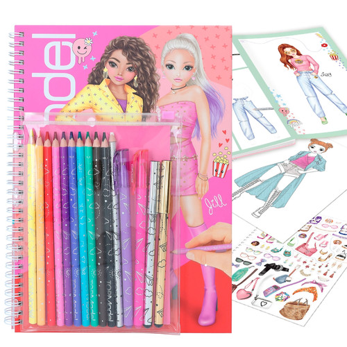 TOPModel Colouring Book With Pen Set Mysite topmodel-colouring-book-with-pen-set-mysite