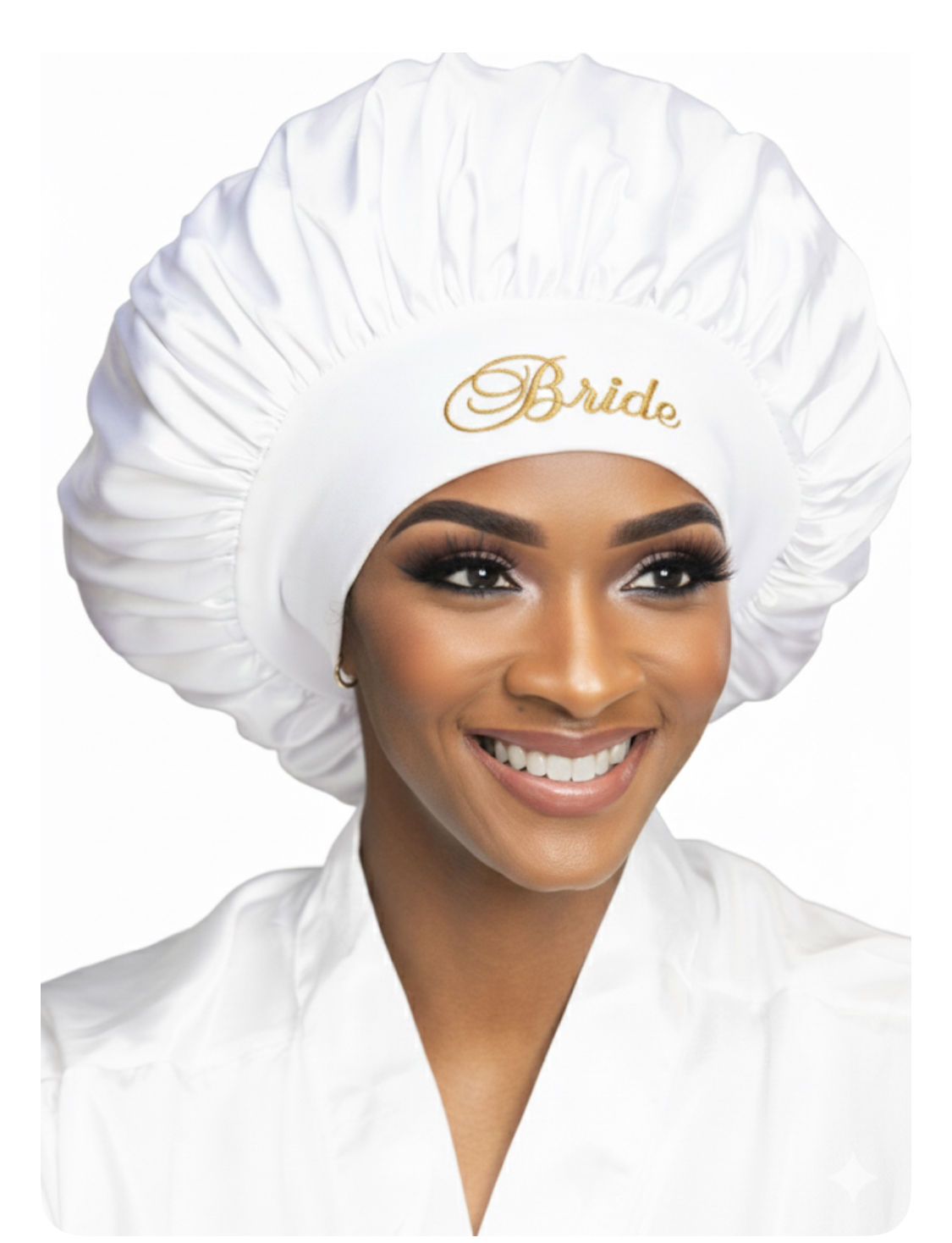 Bride Luxury Silk Satin Wedding Sleep Bonnet