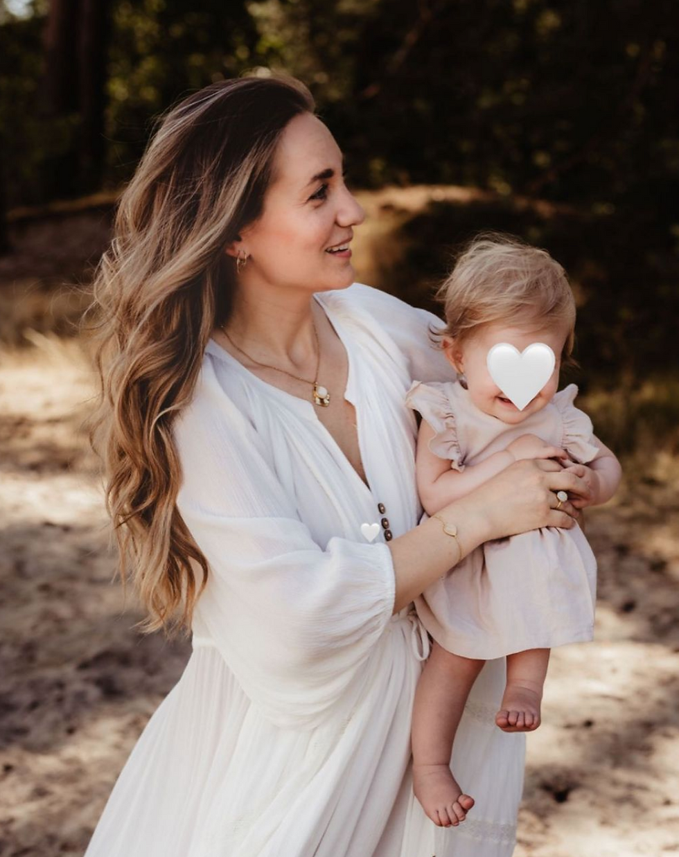 mother and child in nature