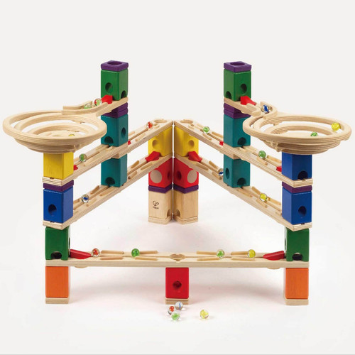 Hape Quadrilla Wooden Marble Run Set Vertigo Award Winning Wooden