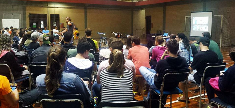Práticas Corporais de Aventura foi tema de discussão em ação do Projeto Conhecer Pedalando na XVII S