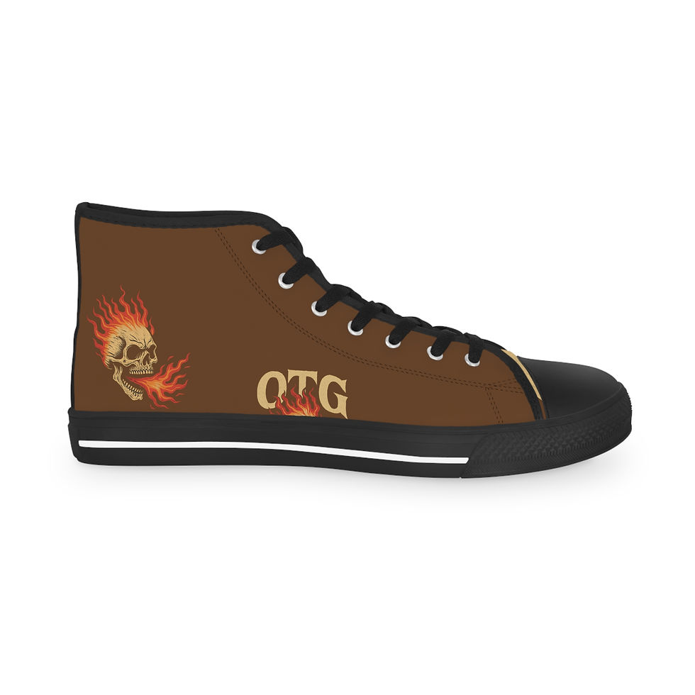 Thumbnail: "OTG" High Top Sneakers for Men (Brown)