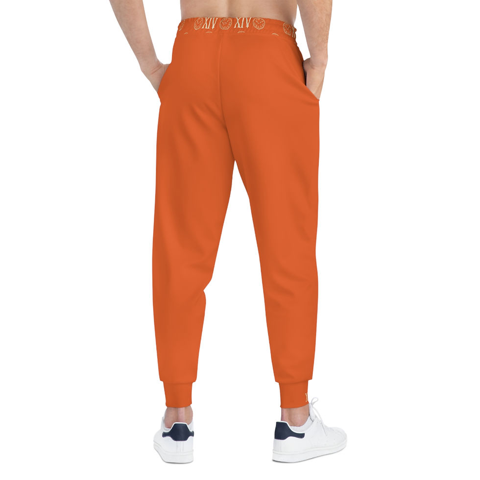 Thumbnail: "Patience 2:50's" Graphic Athletic Joggers Orange