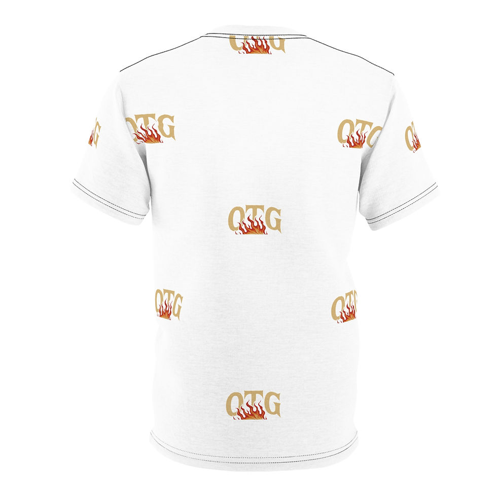 Thumbnail: "OTG" Fiery Skull Unisex Tee (White)