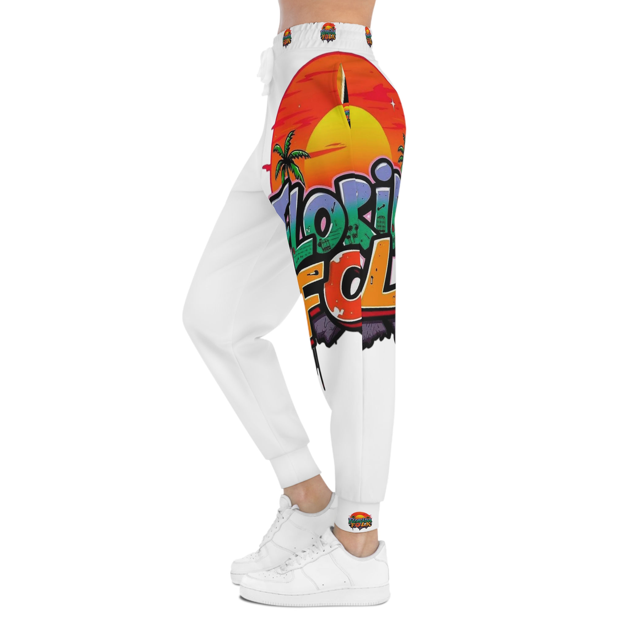 "Florida Folk" Joggers (White)