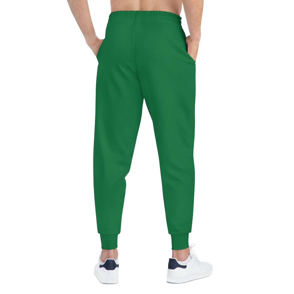 Thumbnail: "OTG" Joggers with Flaming Skull (Dark Green)