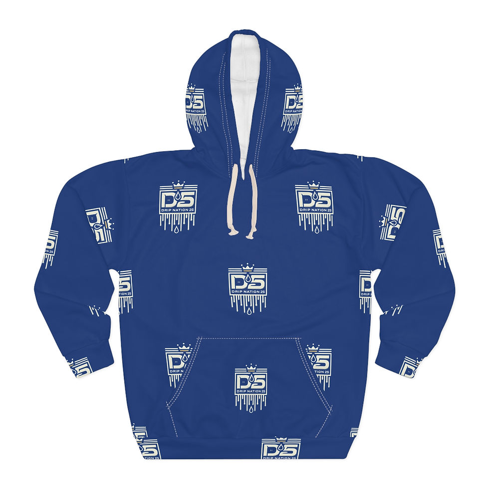 Drip Nation 25 Pull Over Hoodies (Dark Blue)
