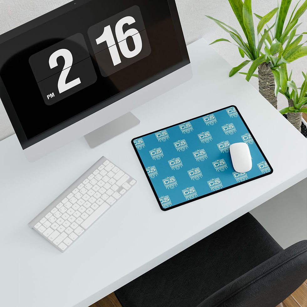 Thumbnail: Drip Nation 25 Desk Mat for Creative Desk Turquoise 