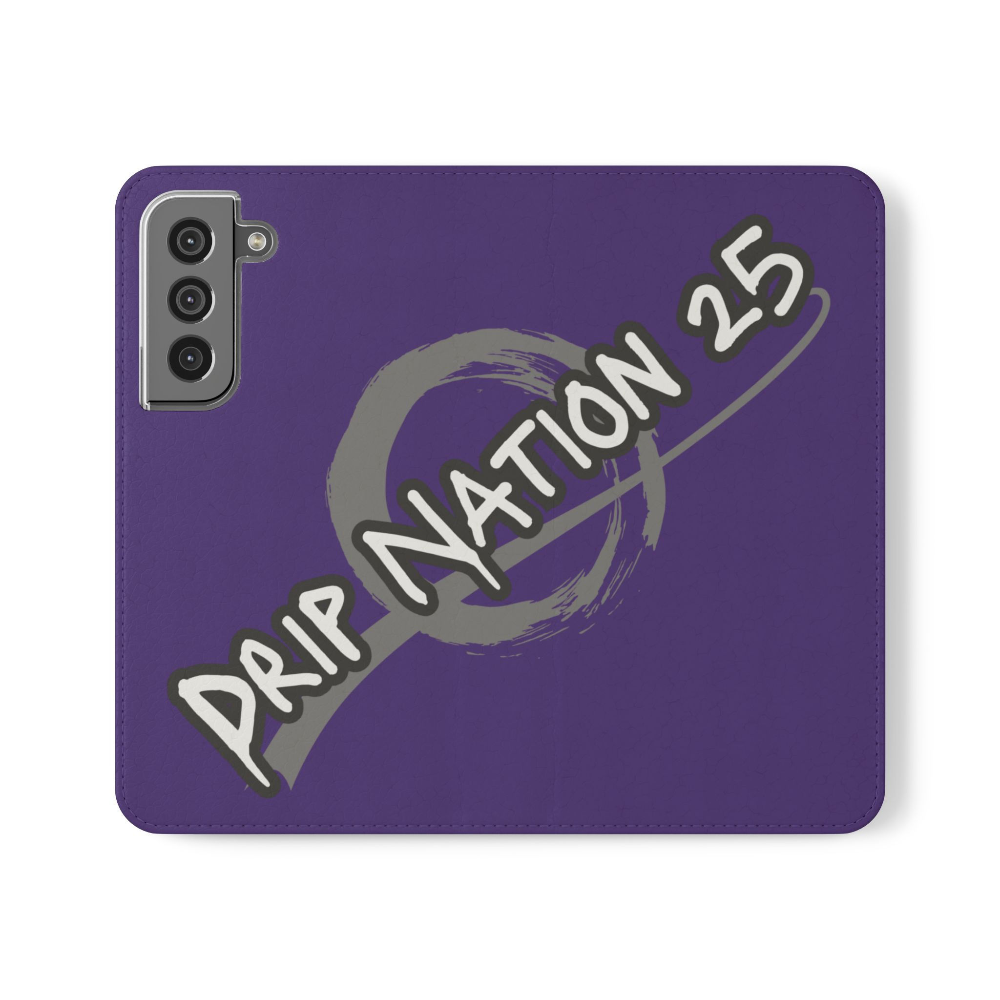 Stylish Flip Case for Drip Nation Fans (Purple)
