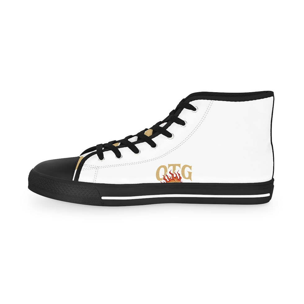 Thumbnail: "OTG" High Top Sneakers for Men (White)