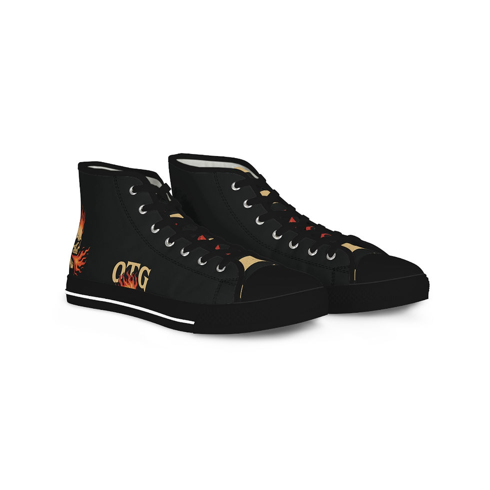 Thumbnail: "OTG" High Top Sneakers for Men (Black)