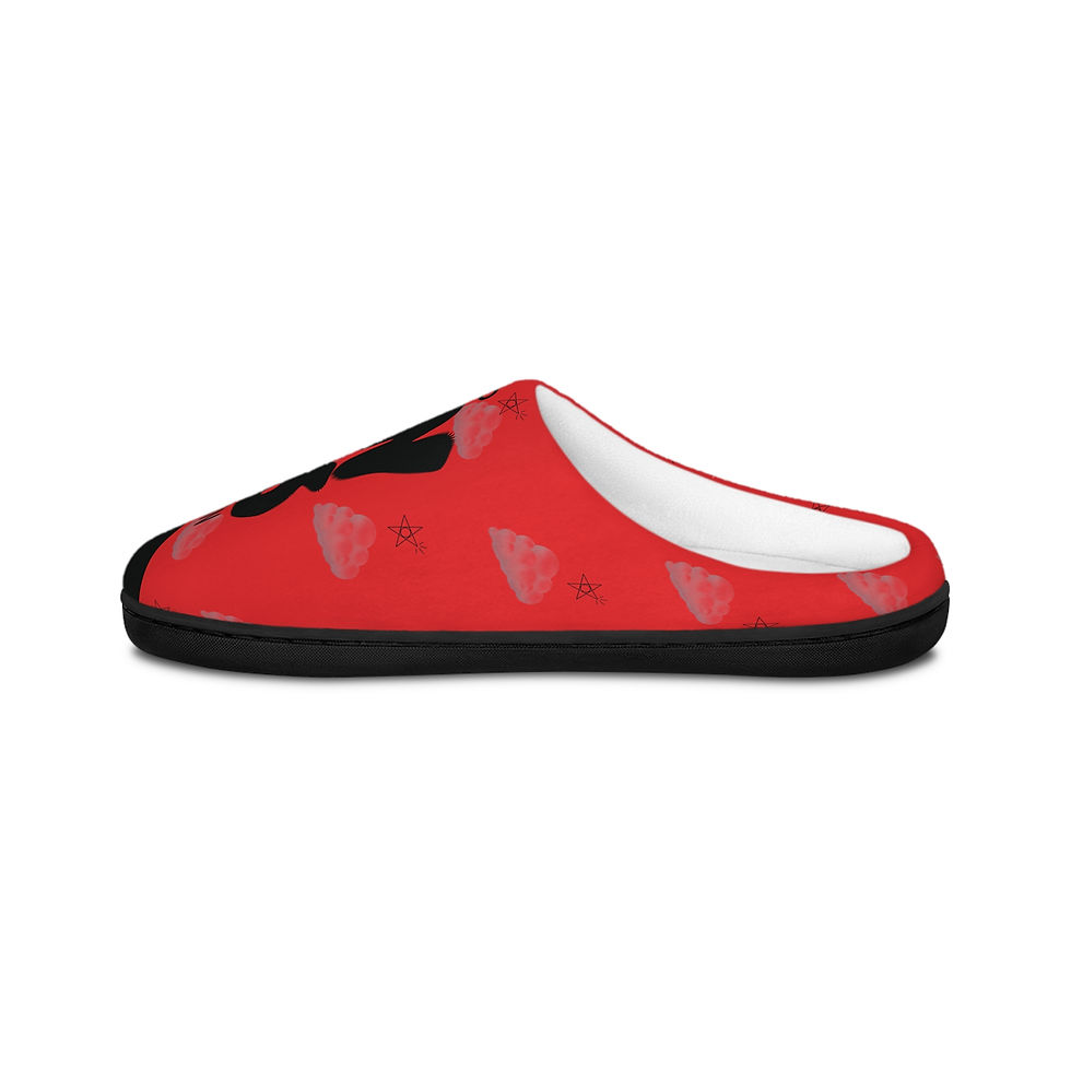 Thumbnail: (Red) Men's Cloud Slippers - New Years 2026 - Cozy Indoor House Shoes