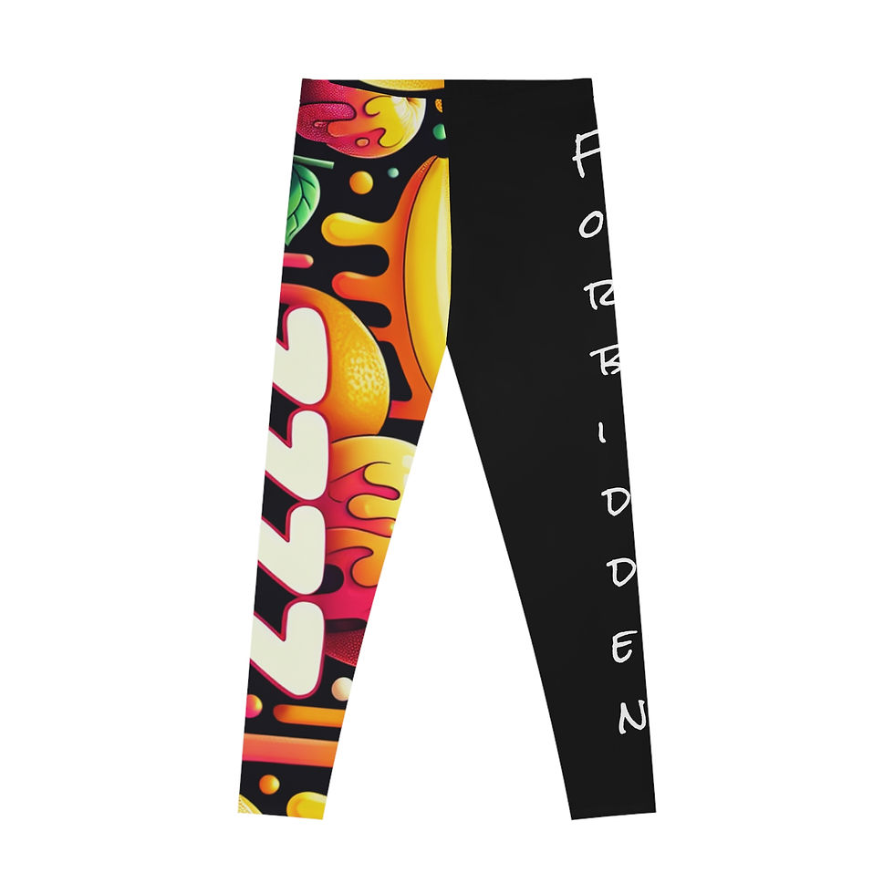 Vibrant Forbidden Sleep Leggings | Colorful Stretchy Workout Pants