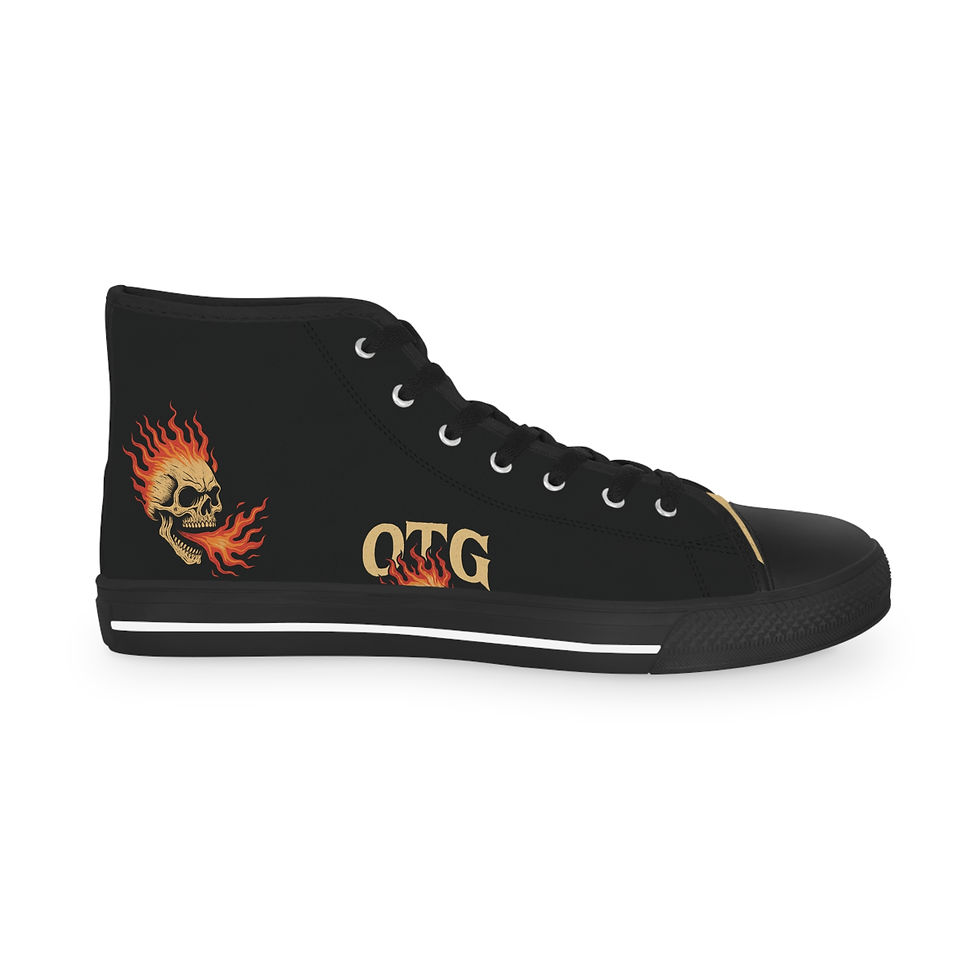 Thumbnail: "OTG" High Top Sneakers for Men (Black)