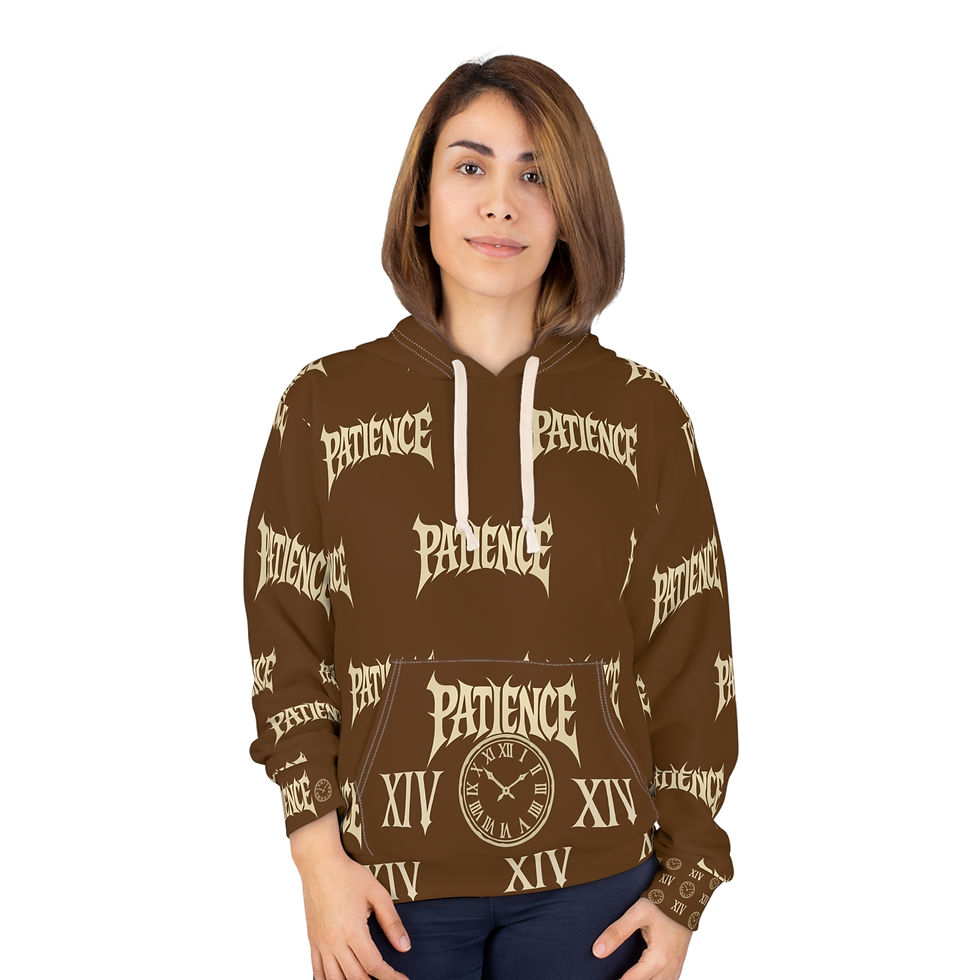 Thumbnail: Patience - Unisex Pullover Hoodies Brown