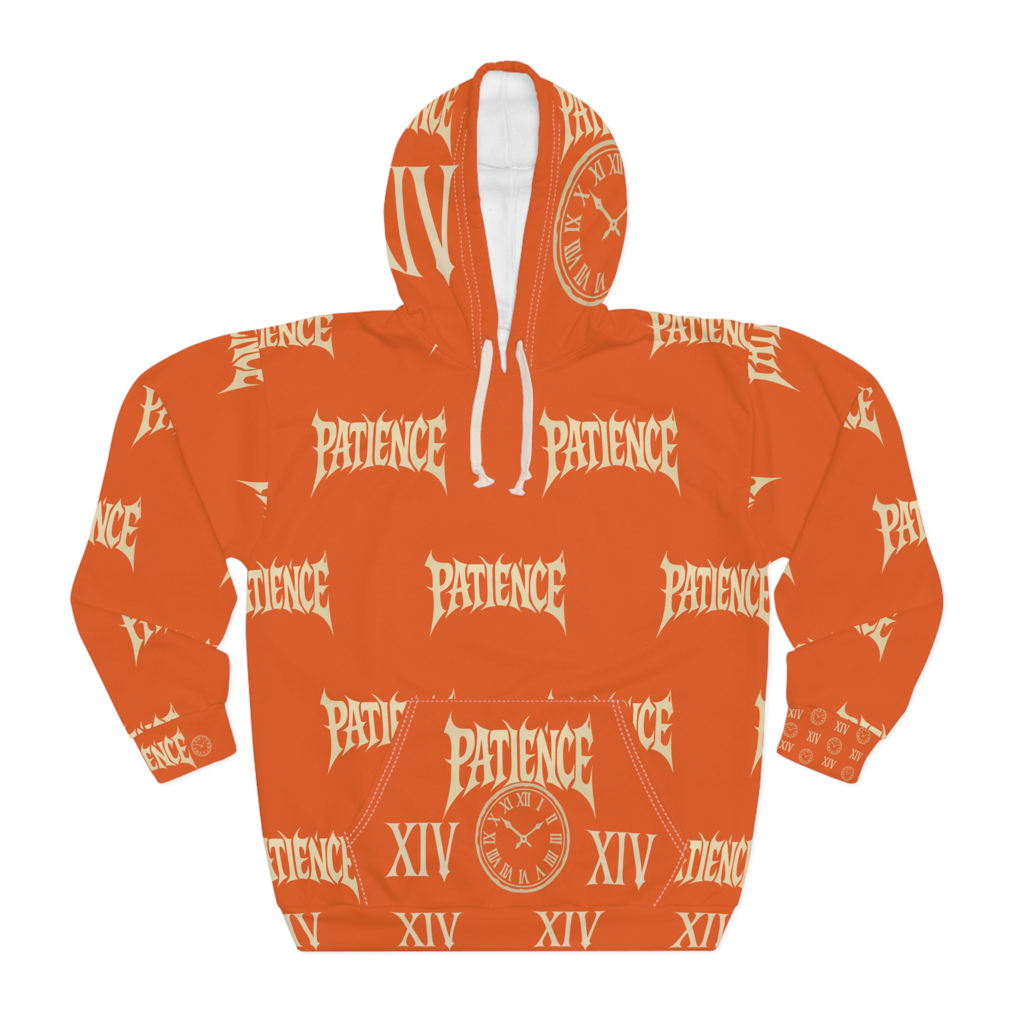 Patience - Unisex Pullover Hoodies Orange