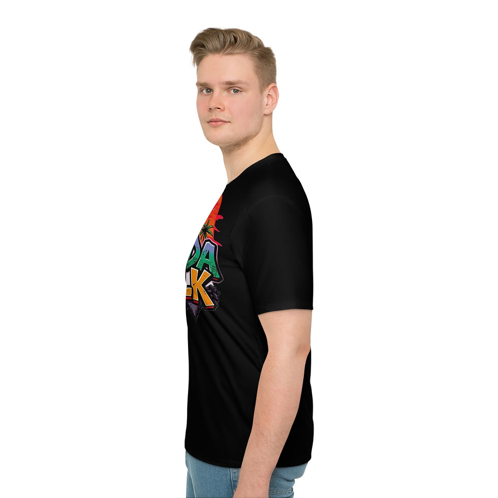 Thumbnail: "Florida Folk" Men's Loose T-shirt (Black)