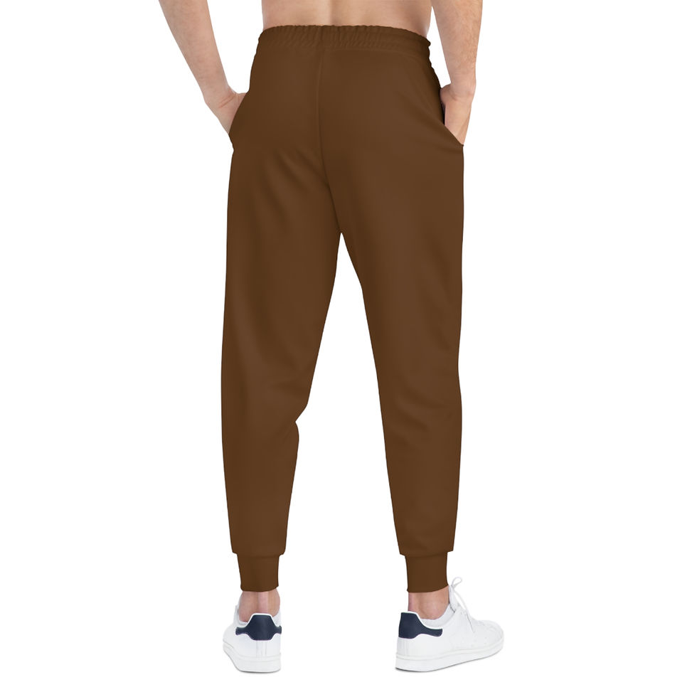 Thumbnail: "OTG" Joggers with Flaming Skull (Brown)