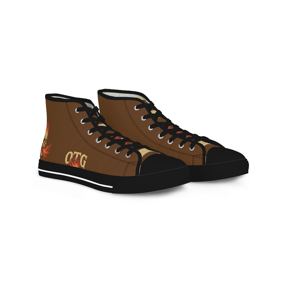 Thumbnail: "OTG" High Top Sneakers for Men (Brown)