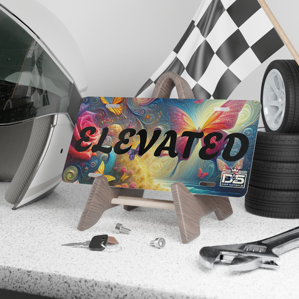 Thumbnail: 'ELEVATED' Decorative License Plate - Drip Nation 25'