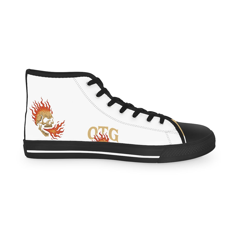 Thumbnail: "OTG" High Top Sneakers for Men (White)