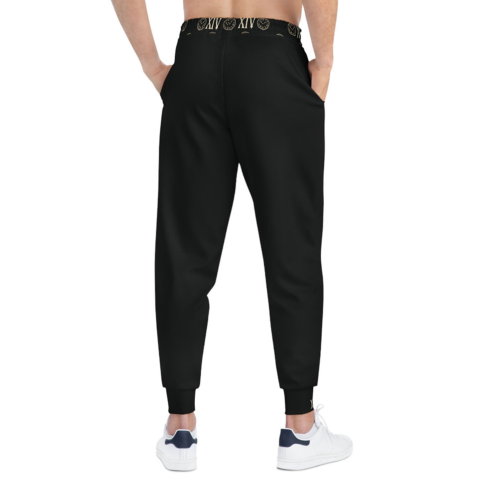 Thumbnail: "Patience 2:50's" Graphic Athletic Joggers Black