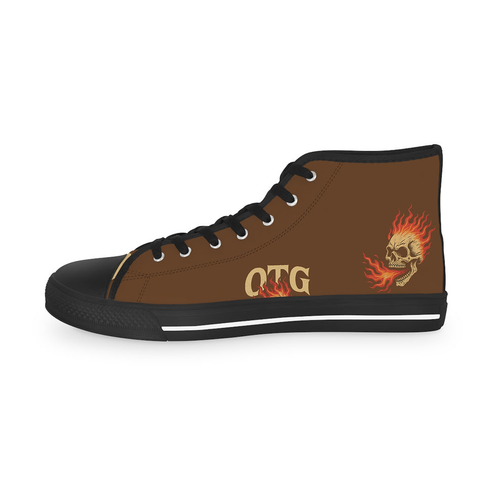 Thumbnail: "OTG" High Top Sneakers for Men (Brown)